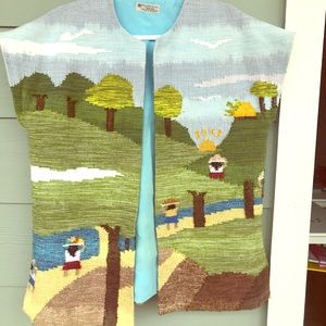 Hand made woven artsy jacket.